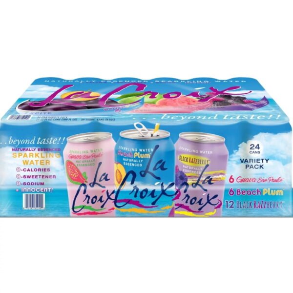 La Croix Black Razz Berry Sparkling Water Variety Pack 24 - 12 Fluid Ounce Cans