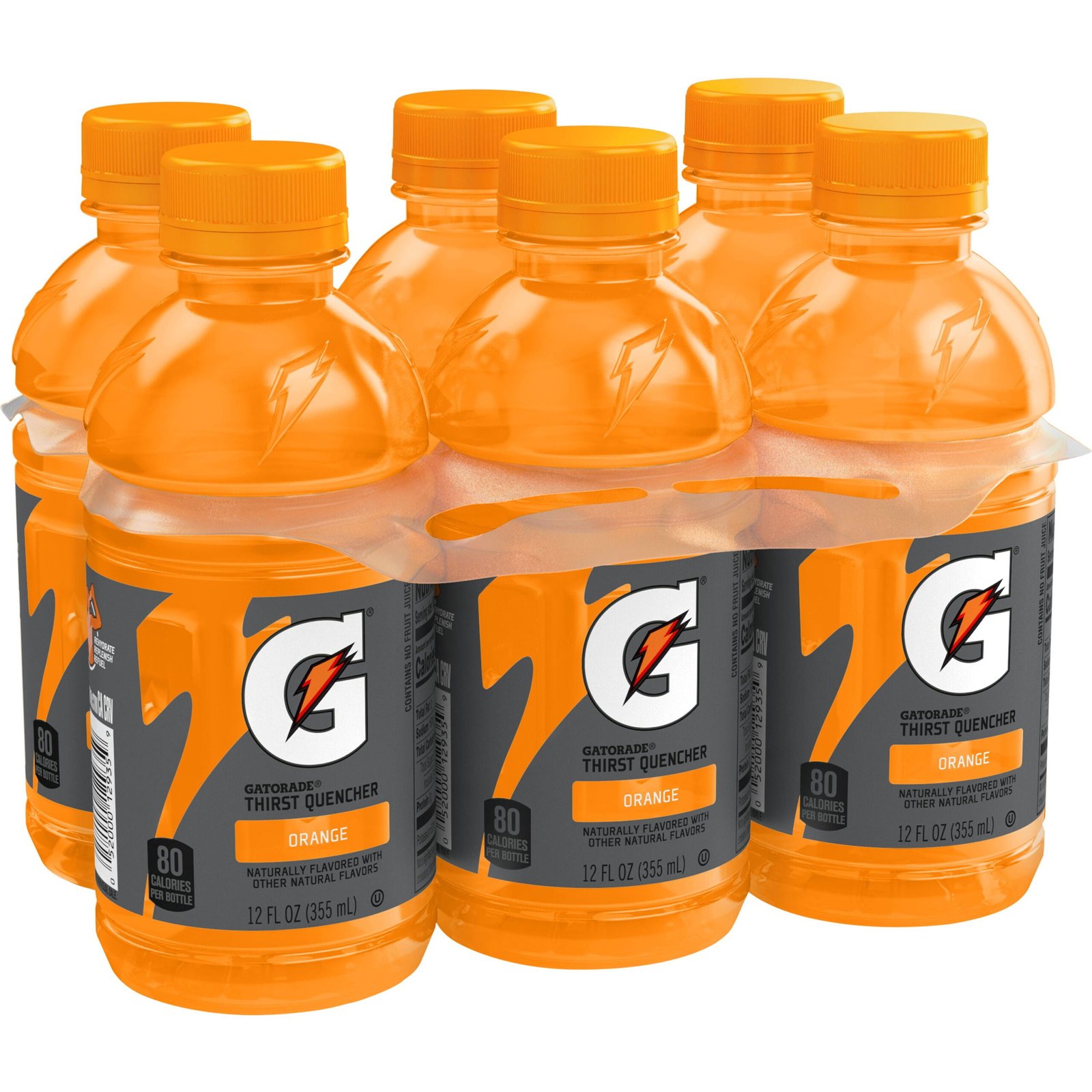Gatorade G Series Orange Thirst Quencher Sports Drink 12 fl oz, 6 Count Bottles