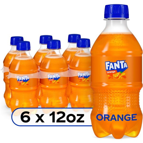 Fanta Orange Soda Pop Bottles, 12 fl oz, 6 Pack