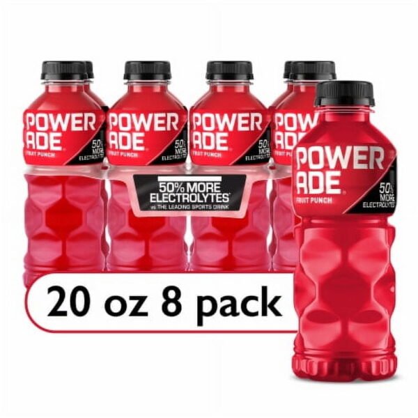 Powerade Fruit Punch Added Electrolyte & Vitamin Fruit Flavor Sports Drink - 20 fl oz - 8 pk