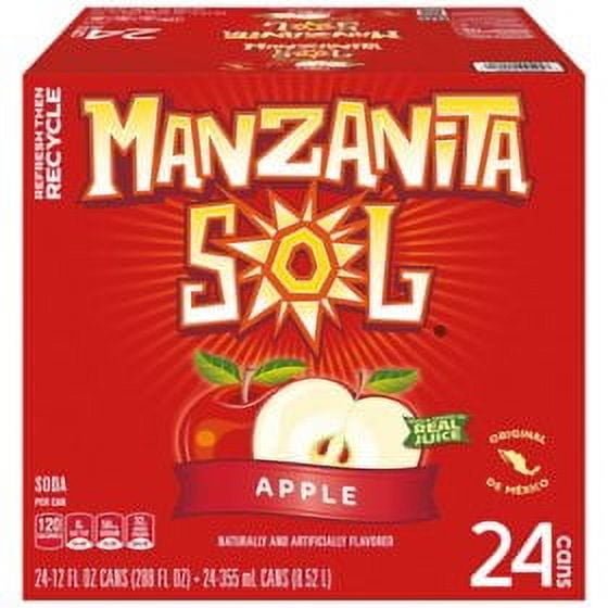 Manzanita Sol Soda Apple 12 fl. oz., 24 count