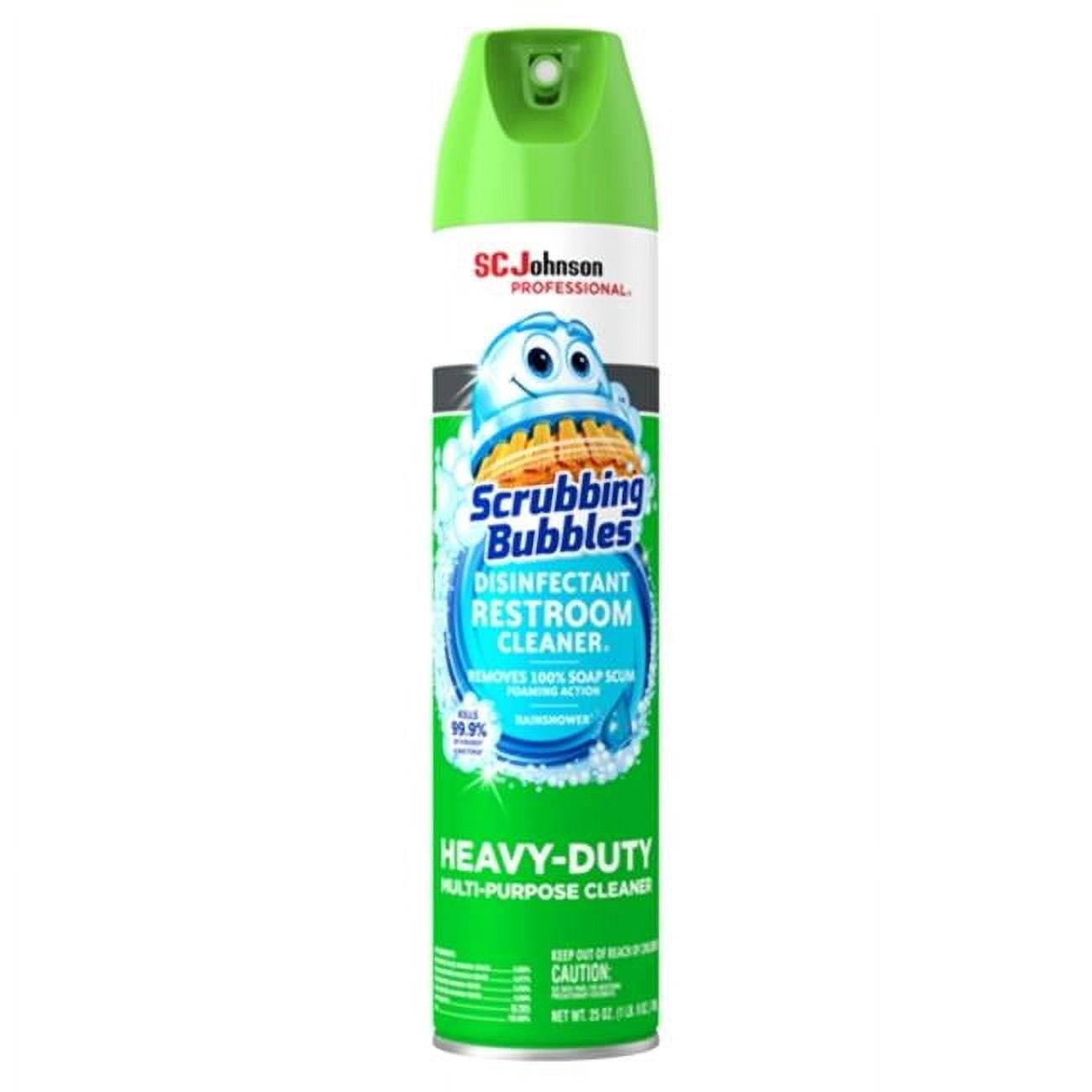 SC Johnson  25 oz Scrub Bubbles Aerosol Disinfectant - Case of 12