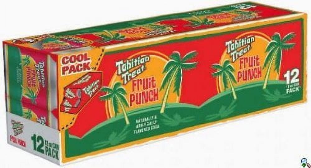 Tahitian Treat Fruit Punch 12 Pack 12 Ounce Cans, 100% Natural Flavor