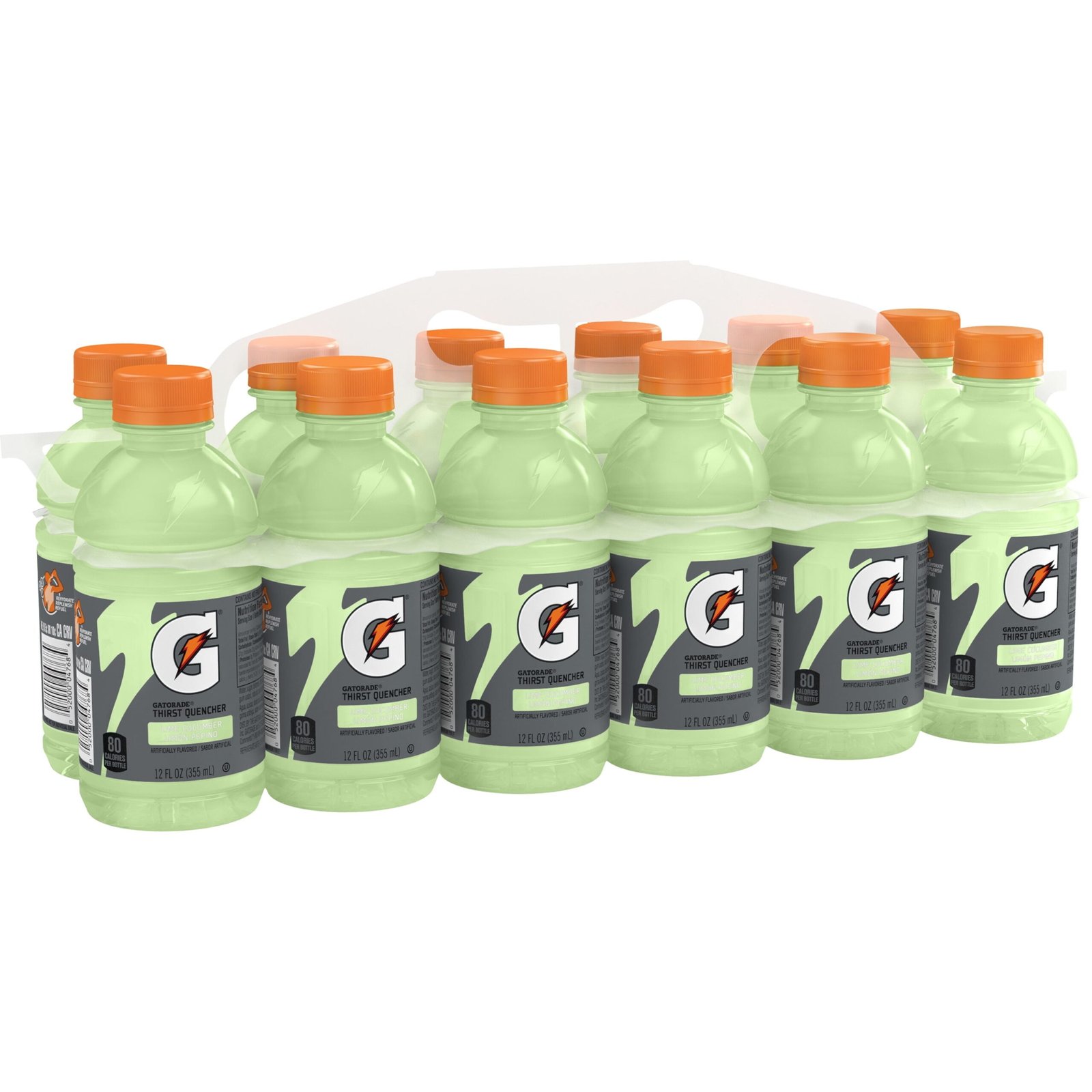Gatorade Thirst Quencher, Lime Cucumber Sports Drinks, 12 fl oz, 12 Count Bottles