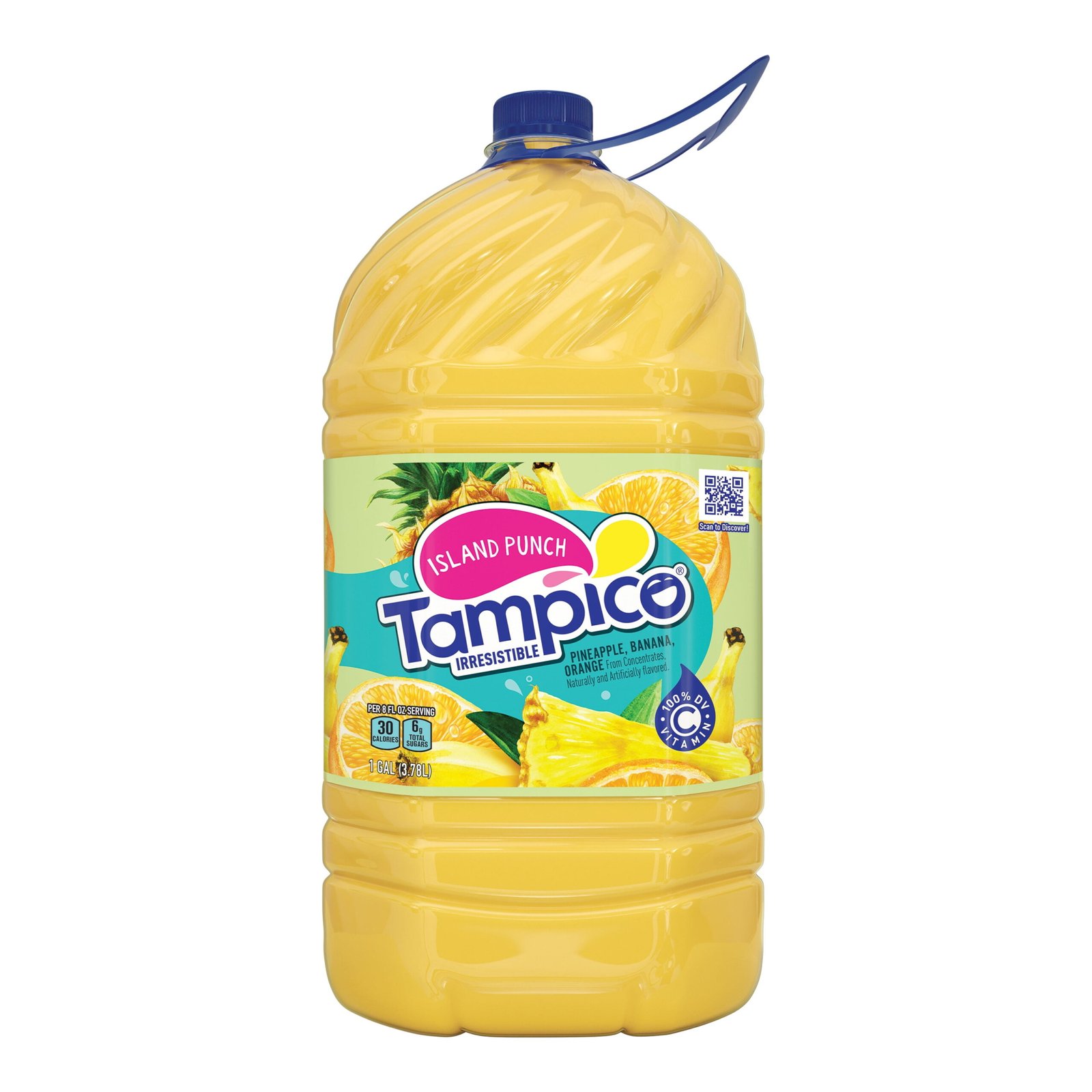 Tampico Island Fruit Punch, Pineapple Banana Orange Juice Drink 1 Gallon