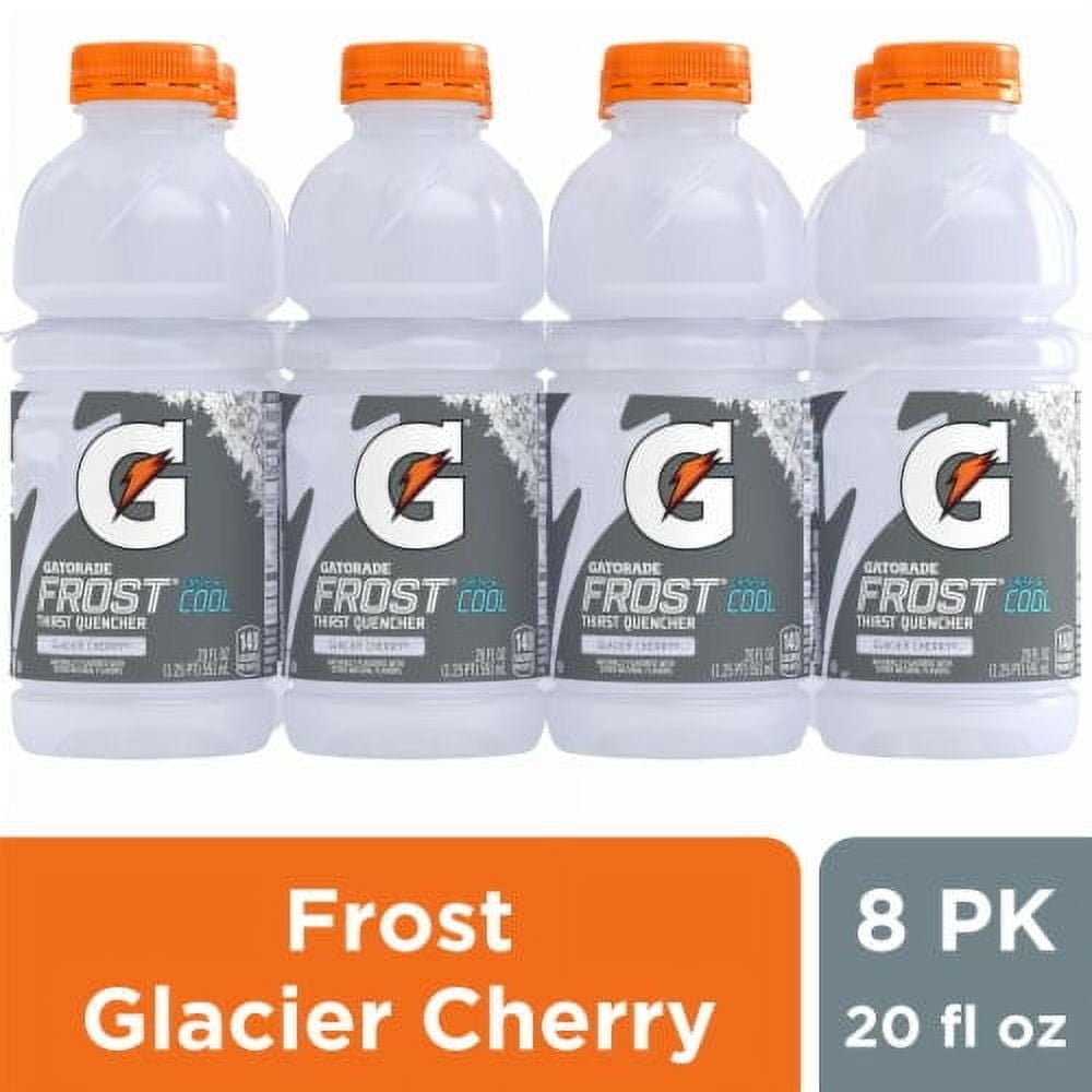 Gatorade Thirst Quencher Frost Glacier Cherry Electrolyte Enhanced Sports Drink - 20 fl oz - 8 bottles