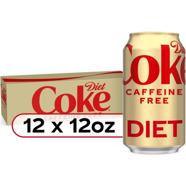 Diet Coke Caffeine Free Soda Pop, 12 fl oz, 12 Pack Cans