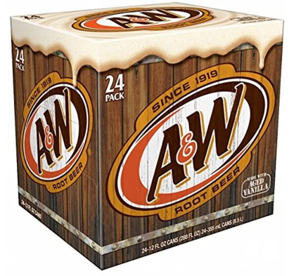 A&W Root Beer 12Oz Cans 24/Case